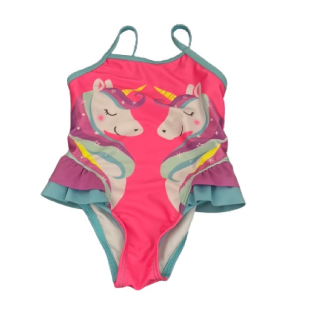 Swimming baby girl